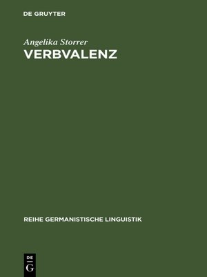 cover image of Verbvalenz